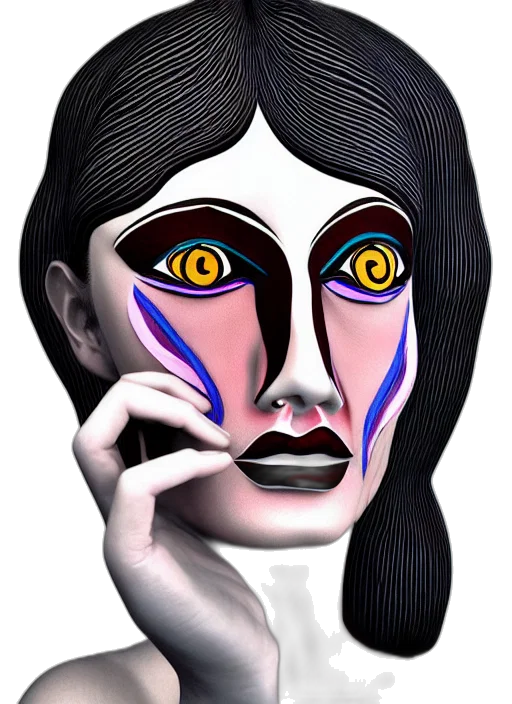 mask, face, jewelry, creature transparent PNG cut-out