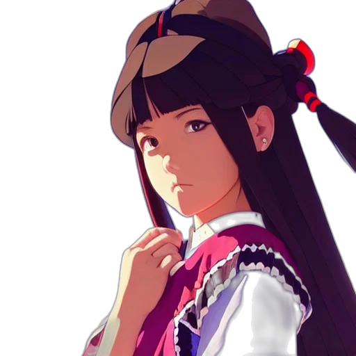 staff, face, dress, anime transparent PNG cut-out