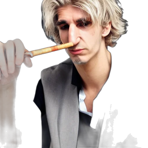 staff, jacket, face, hair transparent PNG cut-out