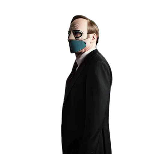 mask, face, staff, cyberpunk transparent PNG cut-out