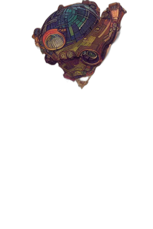 mask, face, creature, crown transparent PNG cut-out