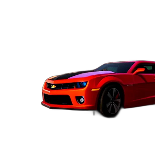 car, weapon, 3d render, photorealistic, concept art, fantasy art, red, chevrolet transparent PNG cut-out