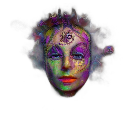 mask, face, crown, creature transparent PNG cut-out