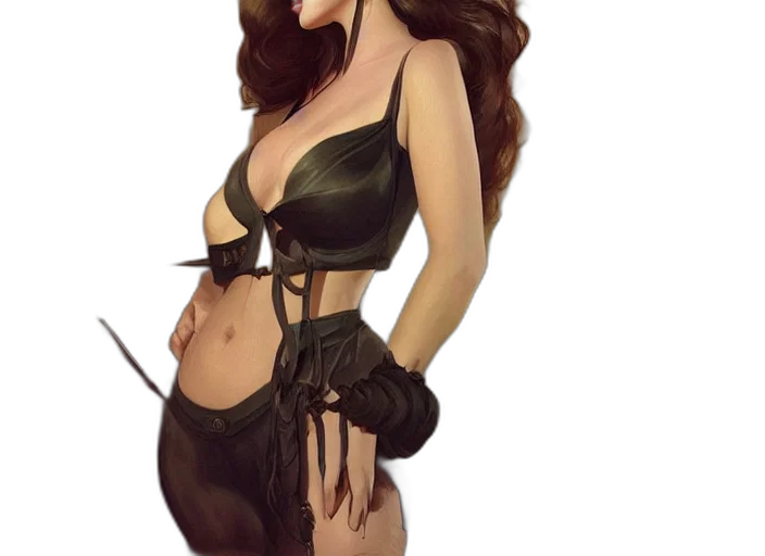 dress, concept art, fantasy art, photorealistic transparent PNG cut-out
