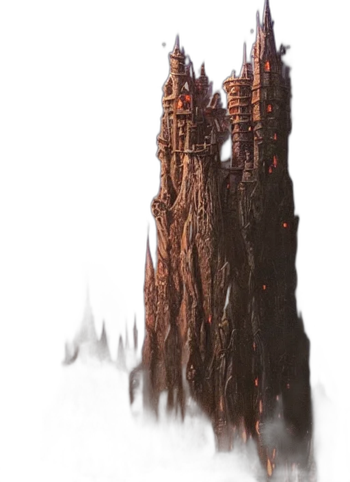 tree, building, crown, creature transparent PNG cut-out