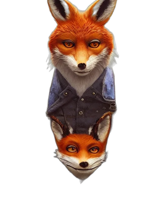 jacket, animal, mask, staff transparent PNG cut-out
