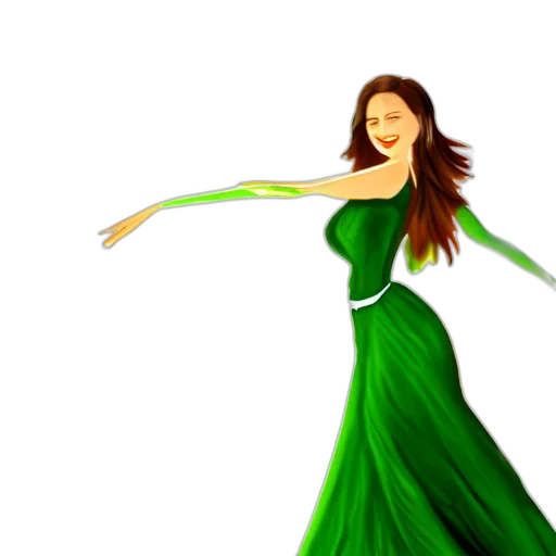 dress, fantasy art, photorealistic, concept art transparent PNG cut-out