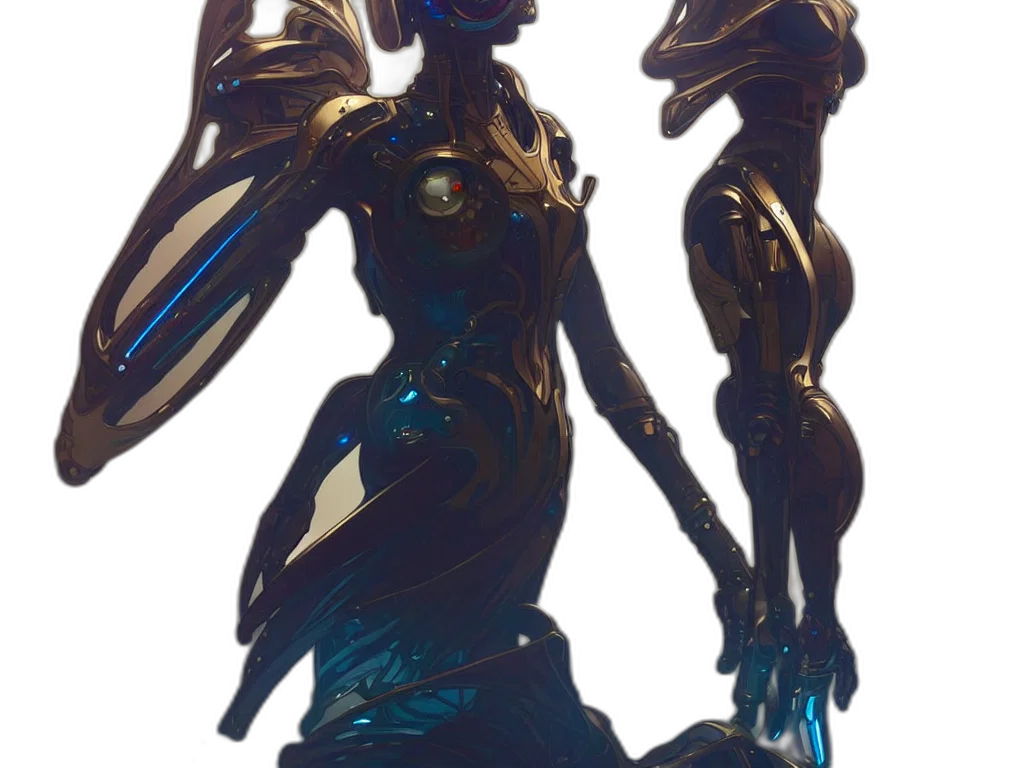 dress, robot, sword, weapon transparent PNG cut-out