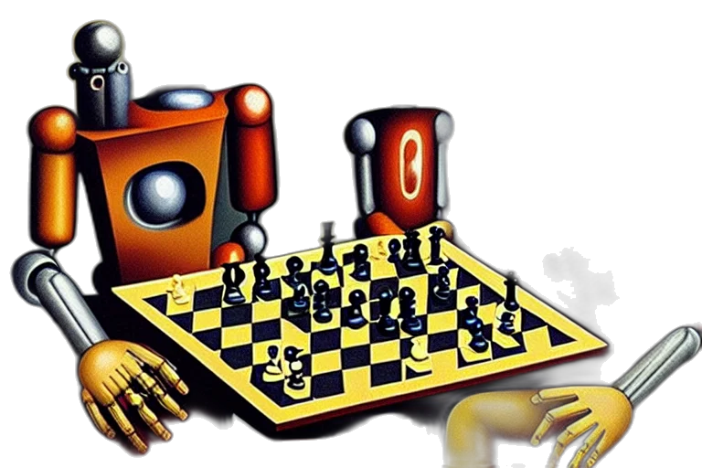 robot, concept art, 3d render, photorealistic transparent PNG cut-out