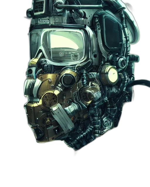 mask, car, robot, face, concept art, 3d render, photorealistic, cyberpunk transparent PNG cut-out