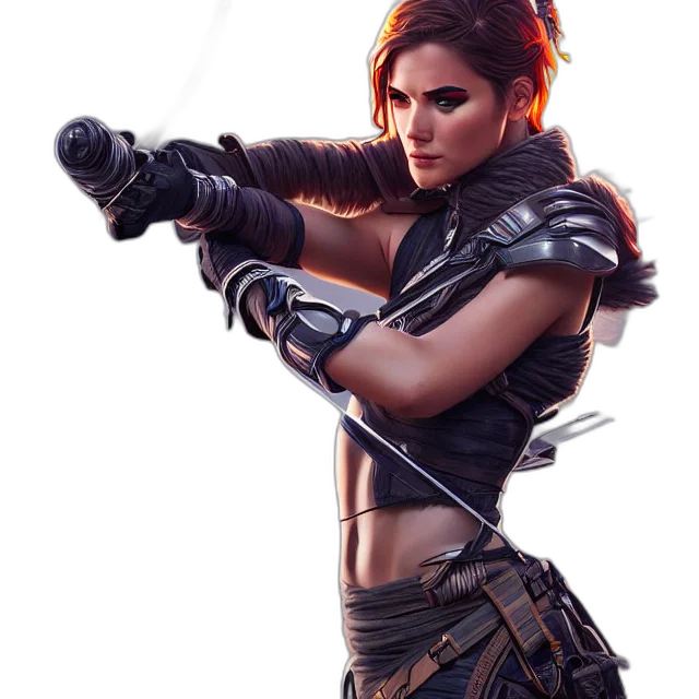 weapon, sword, staff, concept art, fantasy art, comic book art, cyberpunk, beautiful transparent PNG cut-out
