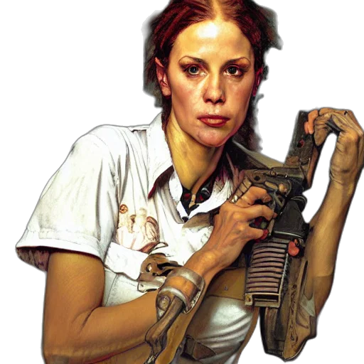 staff, weapon, robot, face, photorealistic, concept art, comic book art, pixel art transparent PNG cut-out
