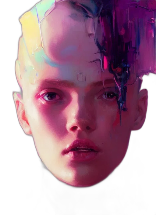 face, robot, mask, crown transparent PNG cut-out
