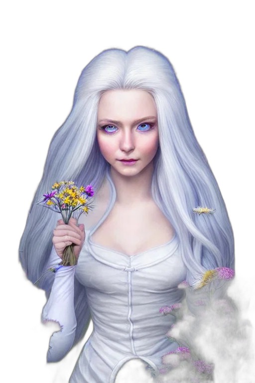 face, dress, flower, jewelry transparent PNG cut-out