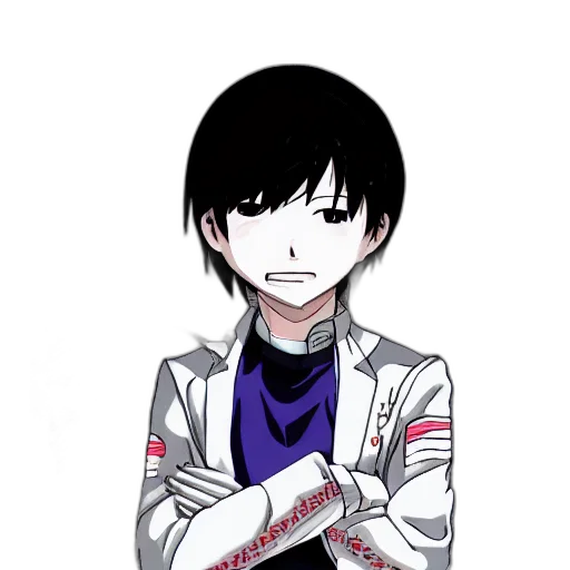 staff, jacket, face, creature transparent PNG cut-out