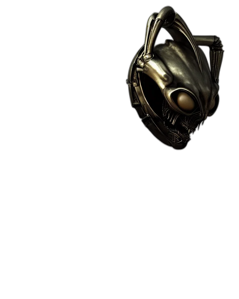 robot, mask, weapon, creature, concept art, 3d render, comic book art, photorealistic transparent PNG cut-out