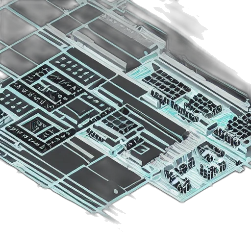 building, 3d render, concept art, render transparent PNG cut-out