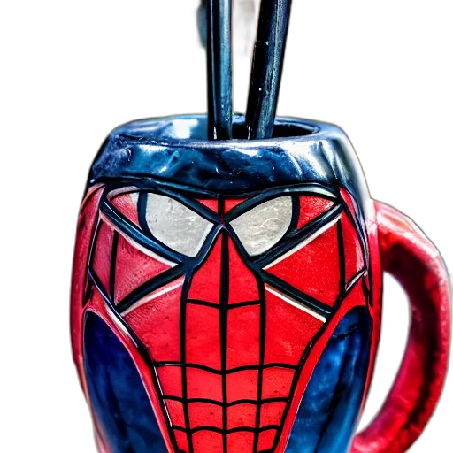 mask, bottle, 3d render, comic book art transparent PNG cut-out
