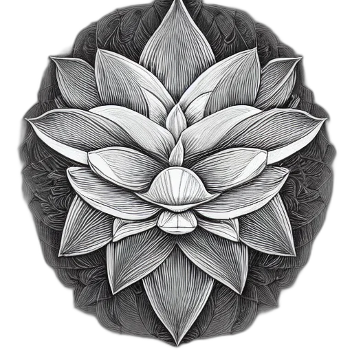 flower, crown, jewelry, jacket, pencil sketch, photorealistic, 3d render, fantasy art transparent PNG cut-out