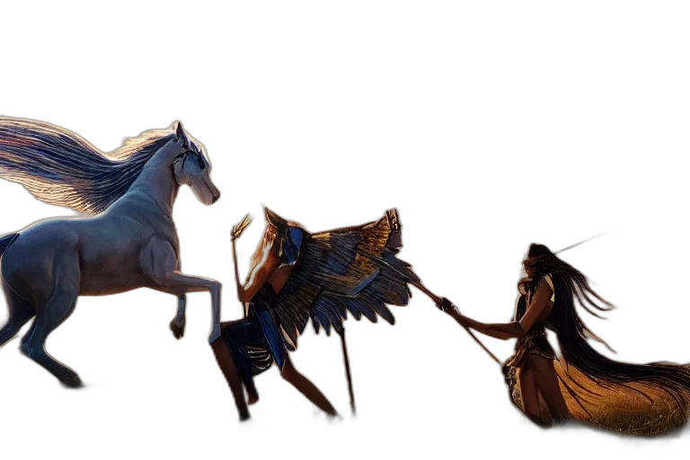 dragon, weapon, sword, staff, fantasy art, concept art, 3d render, photorealistic transparent PNG cut-out