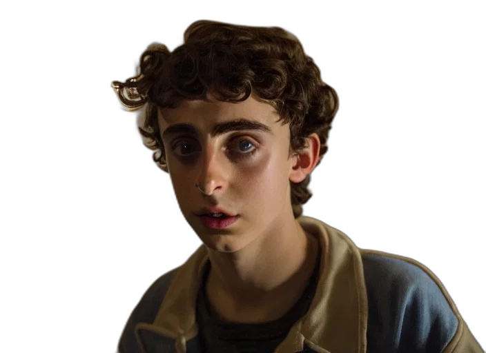 face, jacket, creature, hair, photorealistic, oil painting, concept art, cartoon transparent PNG cut-out