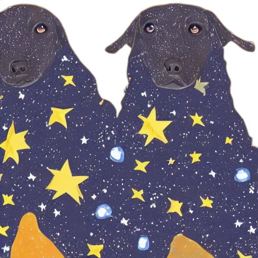 outer space, space, dogs transparent PNG cut-out