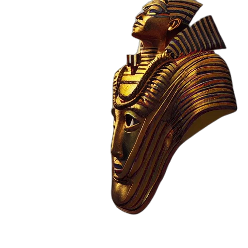 mask, jewelry, crown, face, concept art, photorealistic, 3d render, fantasy art transparent PNG cut-out