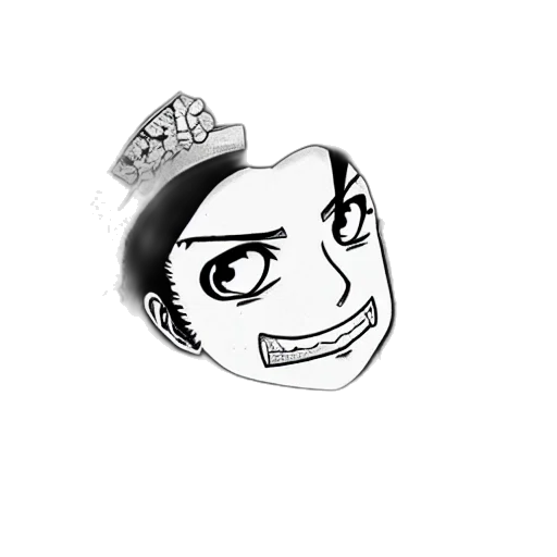 crown, staff, hat, face, cartoon, anime, comic book art, photorealistic transparent PNG cut-out