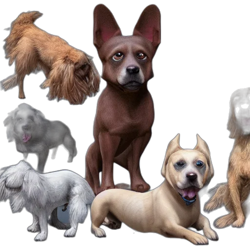 animal, concept art, photorealistic, 3d render transparent PNG cut-out
