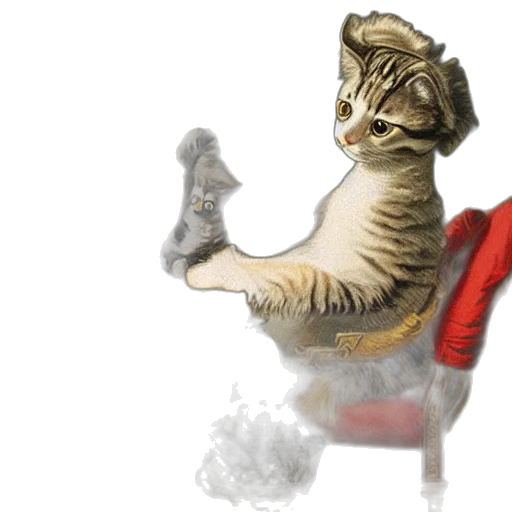 animal, staff, photorealistic, concept art, fantasy art, pixel art, cat, playing transparent PNG cut-out