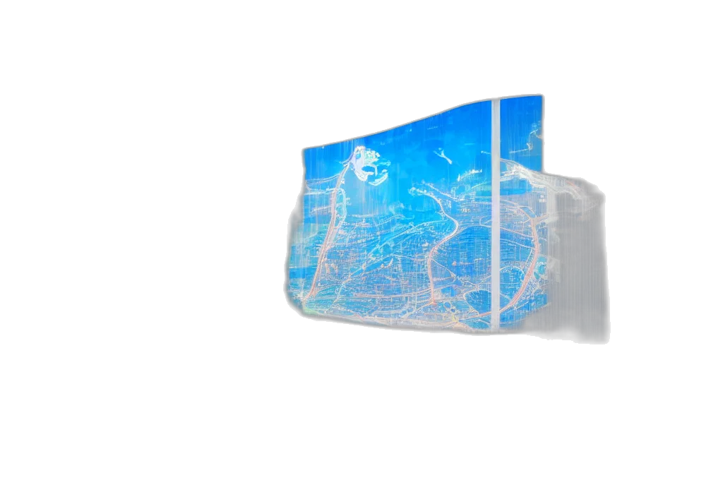 bottle, car, crown, mask, 3d render, vaporwave, concept art, photorealistic transparent PNG cut-out