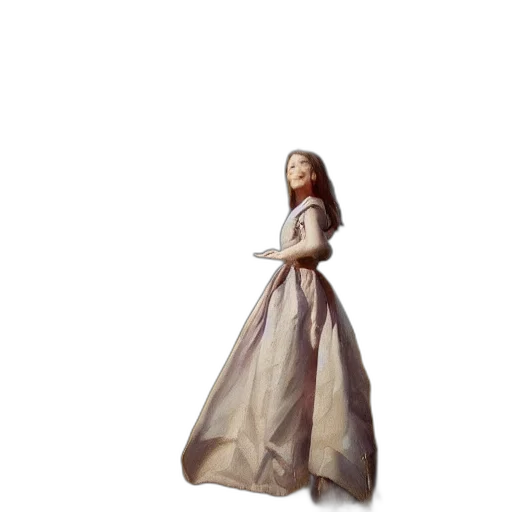 dress, jewelry, crown, staff, 3d render, concept art, photorealistic, oil painting transparent PNG cut-out