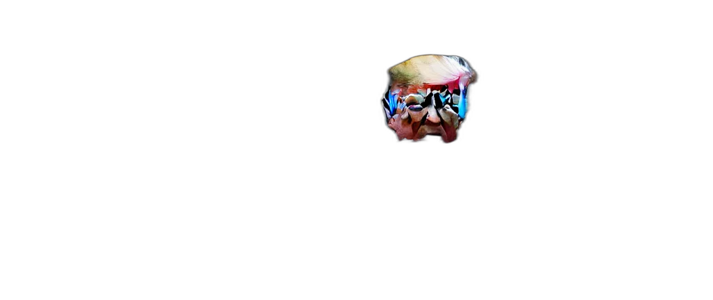 face, mask, food, creature, vaporwave, pixel art, 3d render, concept art transparent PNG cut-out