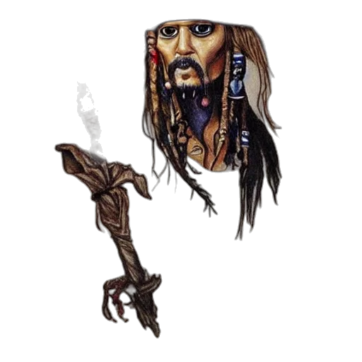 staff, jewelry, weapon, face, concept art, fantasy art, pixel art, comic book art transparent PNG cut-out