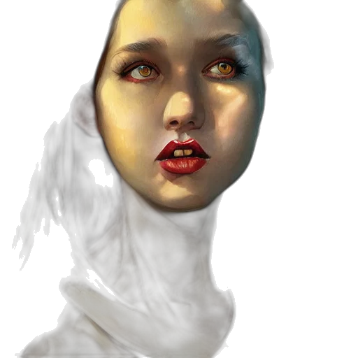 face, mask, creature, crown, photorealistic, concept art, fantasy art, oil painting transparent PNG cut-out