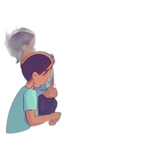 mask, hat, staff, hair transparent PNG cut-out
