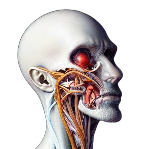 face, mask, robot, creature transparent PNG cut-out