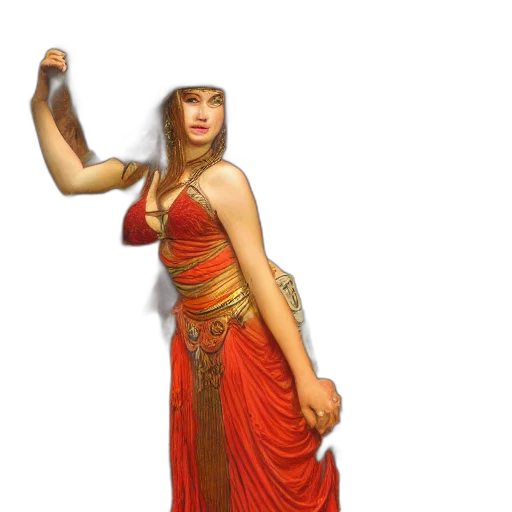 dress, staff, sword, jewelry transparent PNG cut-out