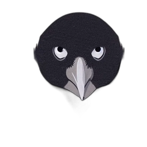 hat, jacket, mask, staff, 3d render, cartoon, dark, crow transparent PNG cut-out