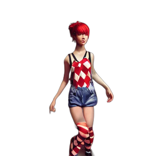 dress, creature, concept art, 3d render transparent PNG cut-out