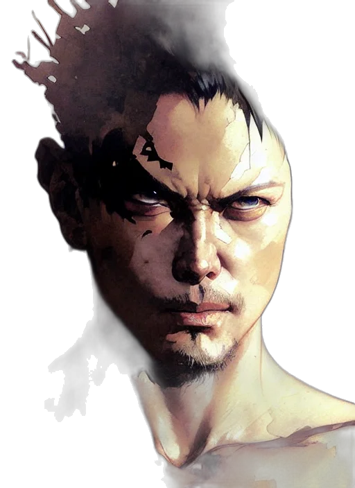 face, mask, photorealistic, comic book art transparent PNG cut-out