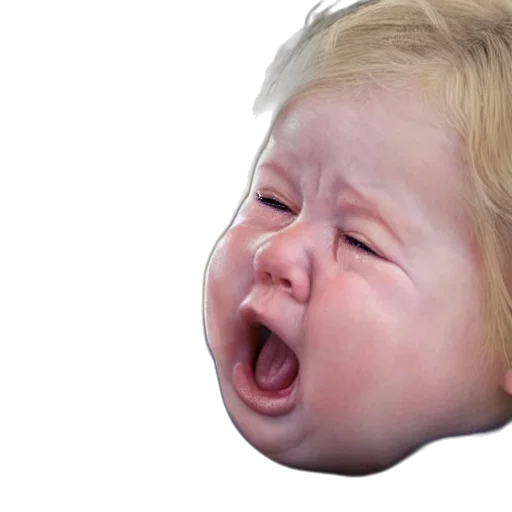 face, mask, creature, photorealistic, 3d render, concept art, baby, looks transparent PNG cut-out