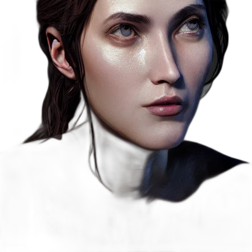 face, mask, robot, crown, photorealistic, concept art, fantasy art, 3d render transparent PNG cut-out