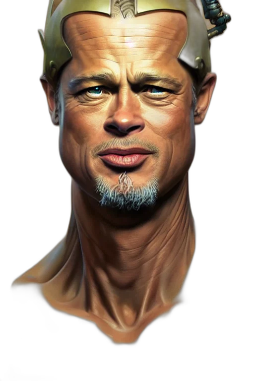 face, hat, staff, animal, photorealistic, 3d render, concept art, fantasy art transparent PNG cut-out