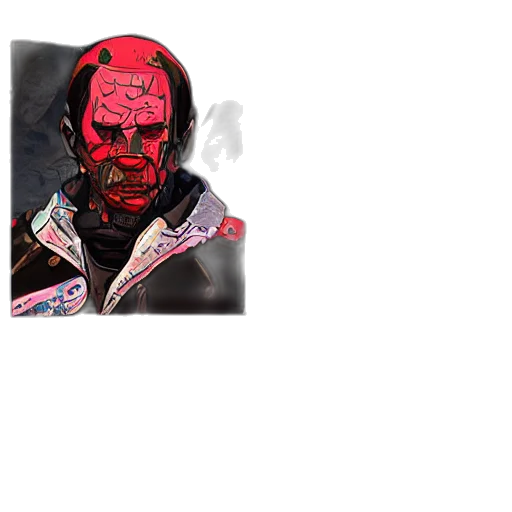 mask, face, jacket, creature transparent PNG cut-out