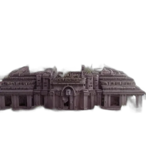 building, crown, furniture, weapon, 3d render, concept art, super, realistic transparent PNG cut-out