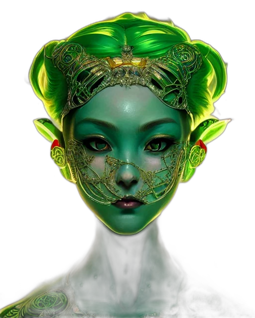 mask, face, crown, jewelry transparent PNG cut-out