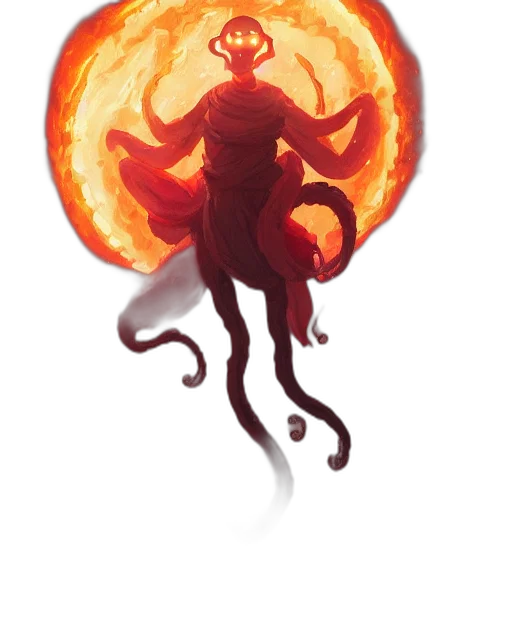 dragon, staff, creature, concept art, fantasy art, pixel art, watercolor, fire transparent PNG cut-out