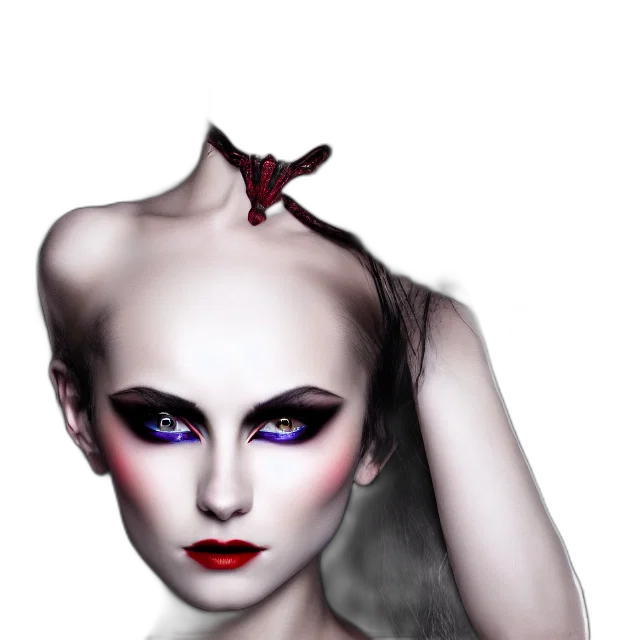 crown, mask, face, hair, fantasy art, photorealistic, concept art, 3d render transparent PNG cut-out
