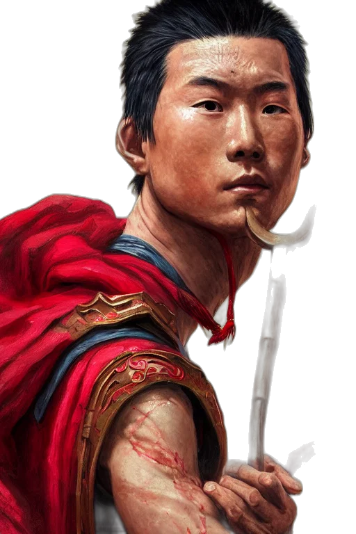 face, sword, staff, weapon transparent PNG cut-out